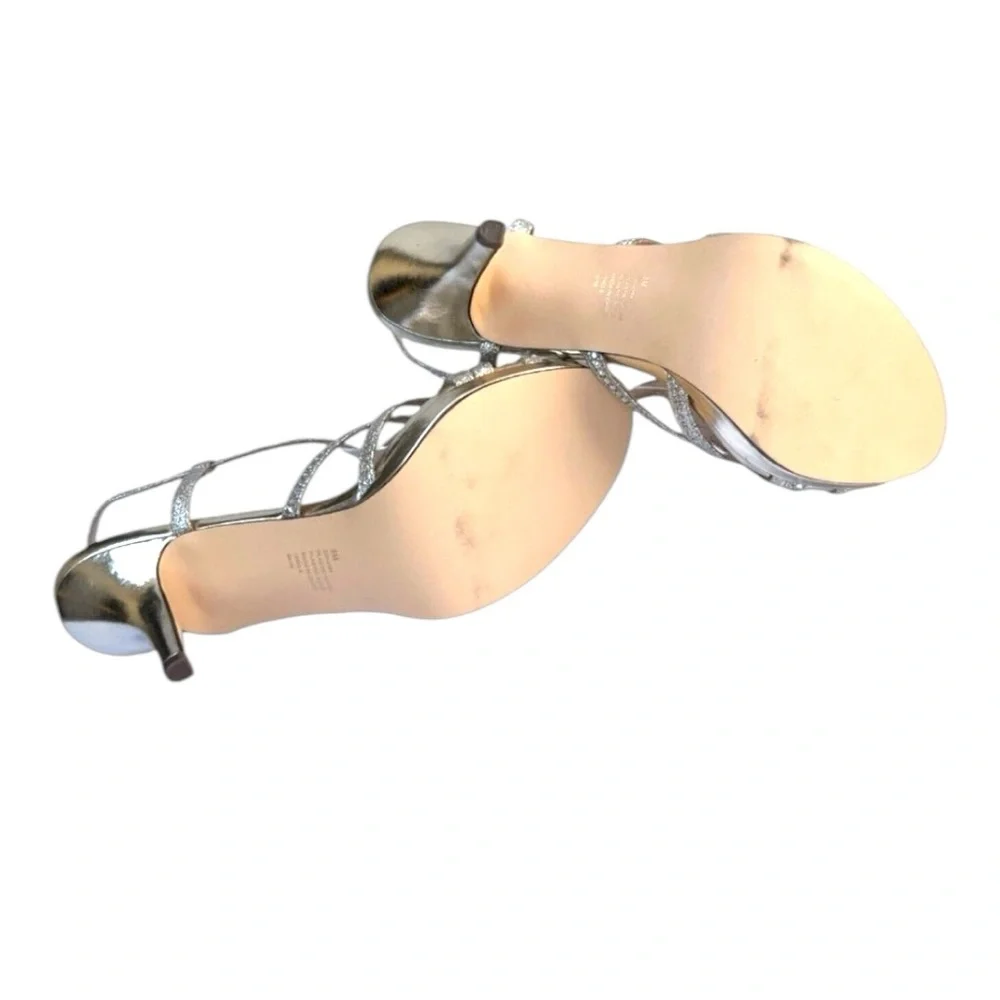 I. Miller Silver Strappy Women's Dressy Party Sandals size 8‎ new